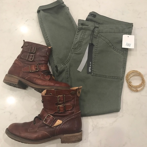 STS Blue Denim - STS Blue Olive green skinnies NWT